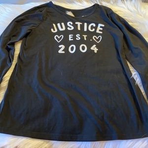 NWOT Justice Girls Long Sleeve Top 💜